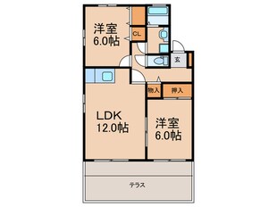 サニーホームズ宮ノ陣Ｃ棟の物件間取画像